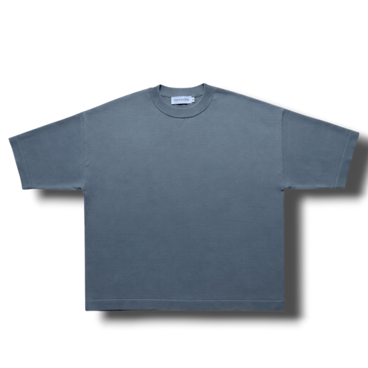 Knitted Tee Gravel Gray